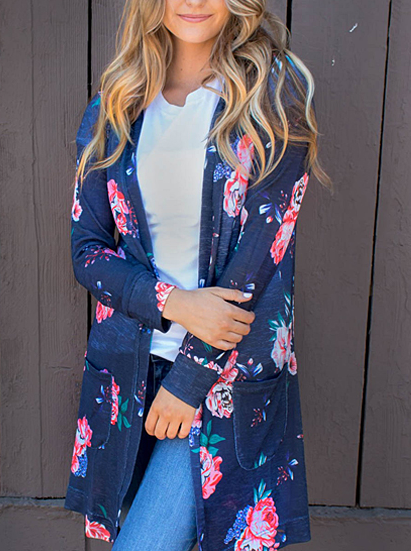Lightweight Floral Cardigan