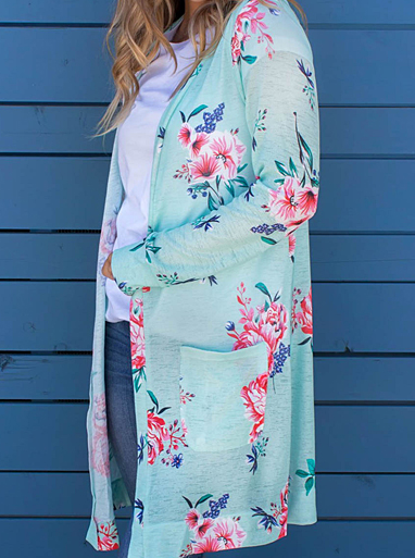 Lightweight Floral Cardigan