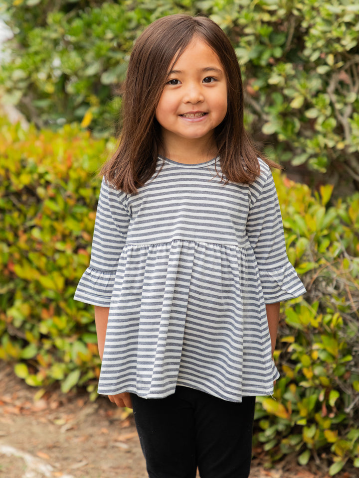 Little Girls Flare Sleeve Top