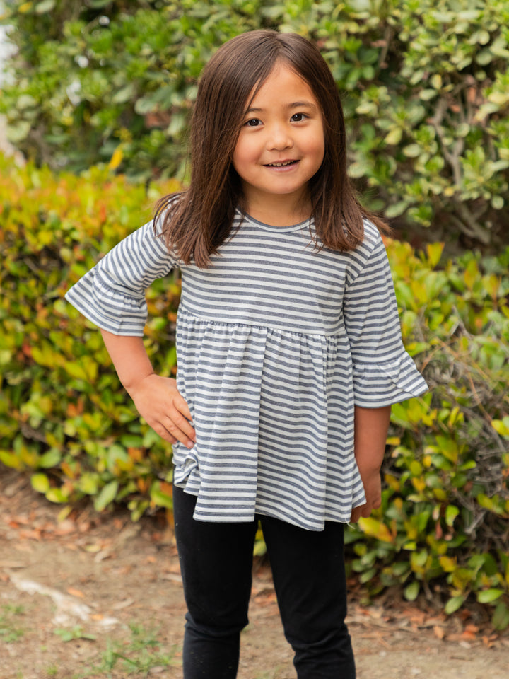 Little Girls Flare Sleeve Top