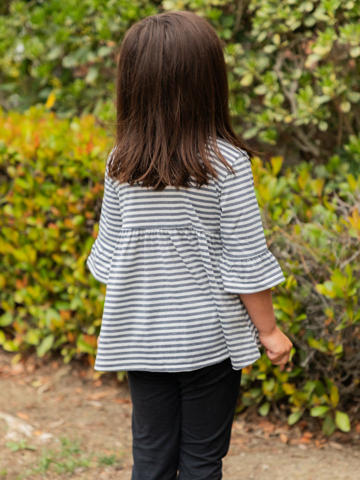 Little Girls Flare Sleeve Top