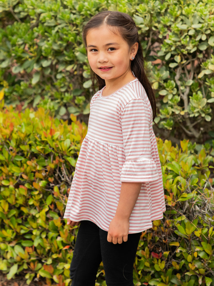 Little Girls Flare Sleeve Top