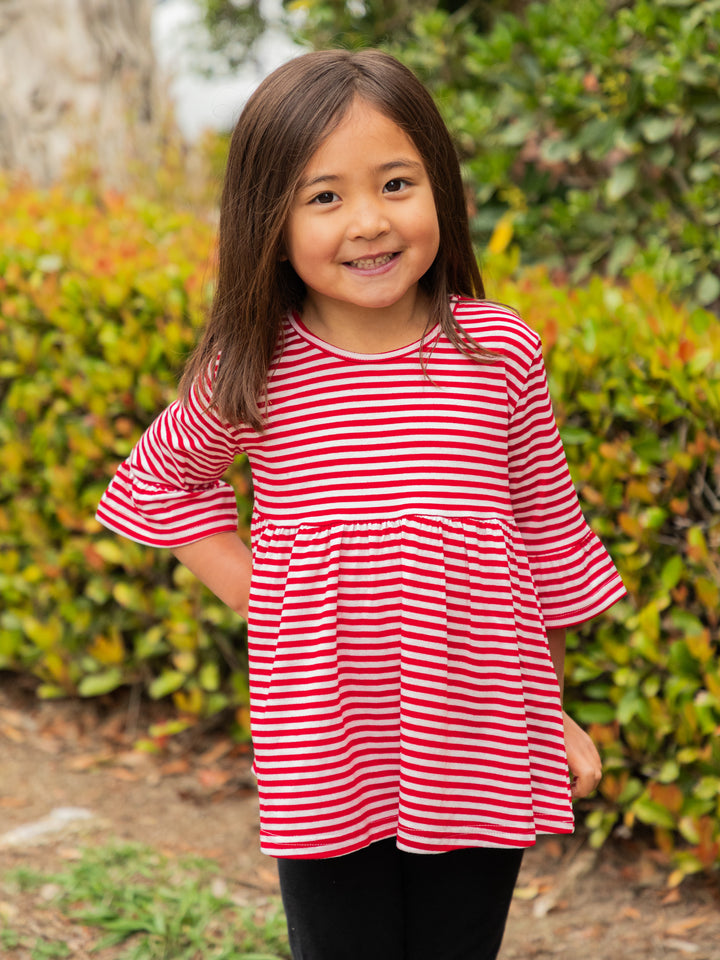 Little Girls Flare Sleeve Top