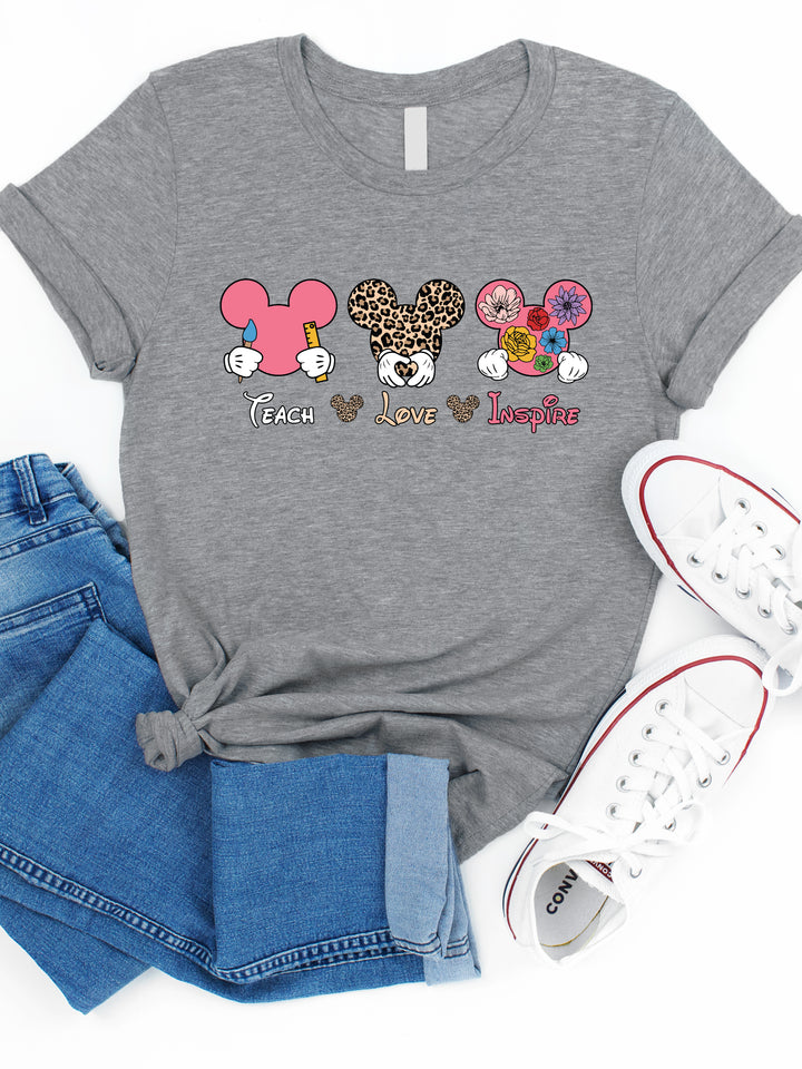 Teach, Love, Inspire - Disney Graphic Tee