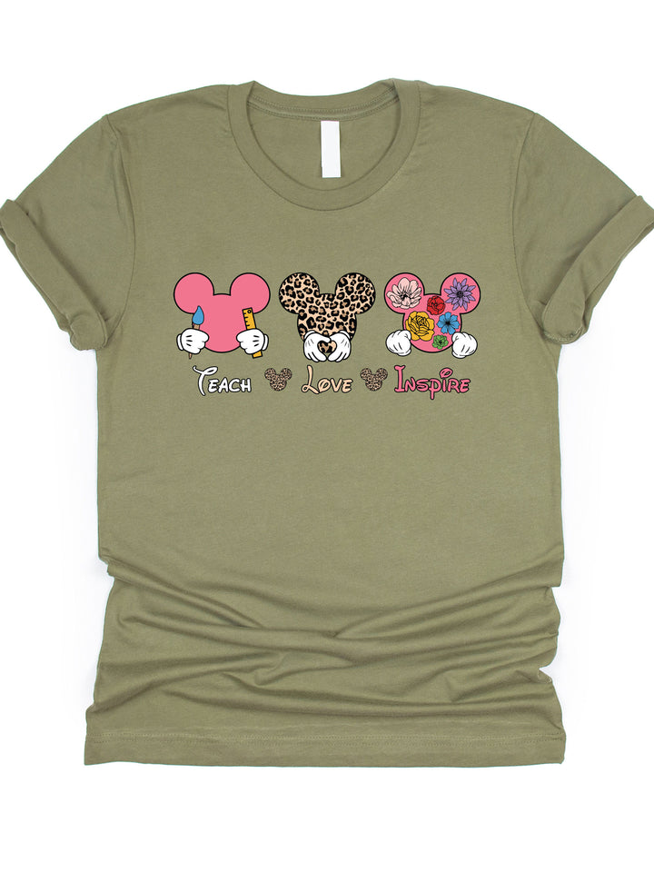 Teach, Love, Inspire - Disney Graphic Tee