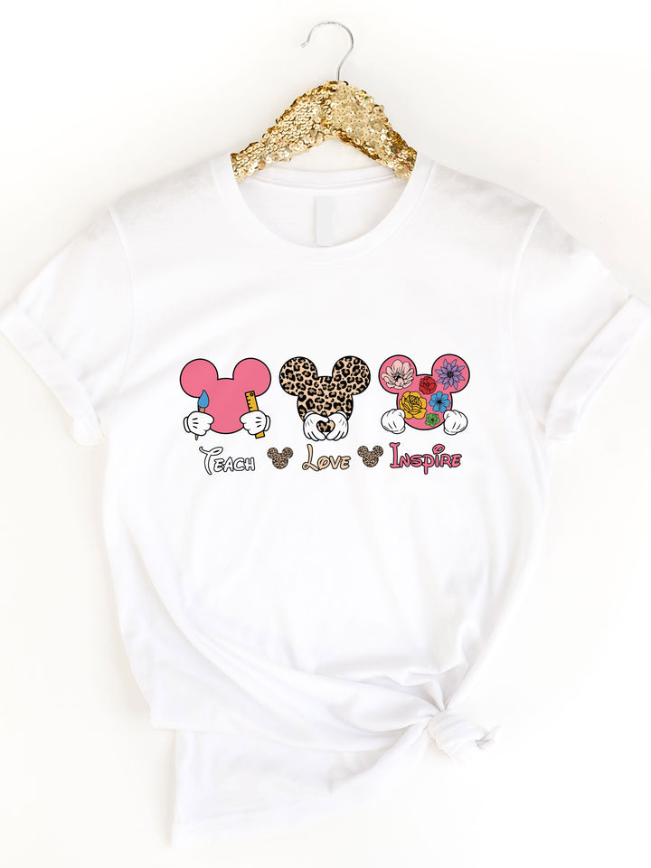Teach, Love, Inspire - Disney Graphic Tee