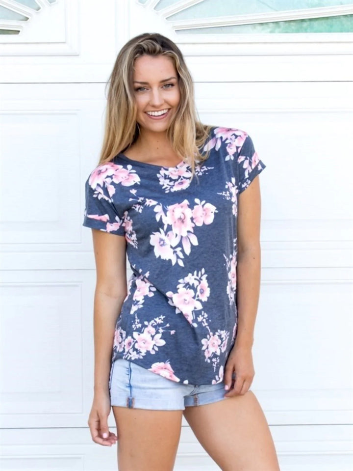 Floral V-Neck Tunic