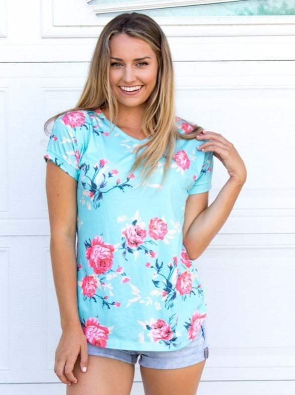 Floral V-Neck Tunic