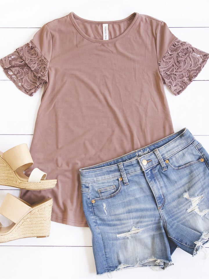 Ali Lace Sleeve Top