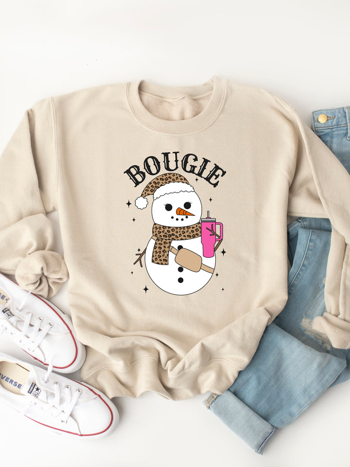 Bougie Snowman Graphic Sweatshirt