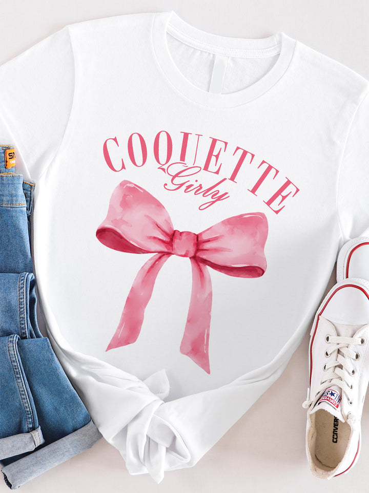 Coquette Girly Graphic Tee