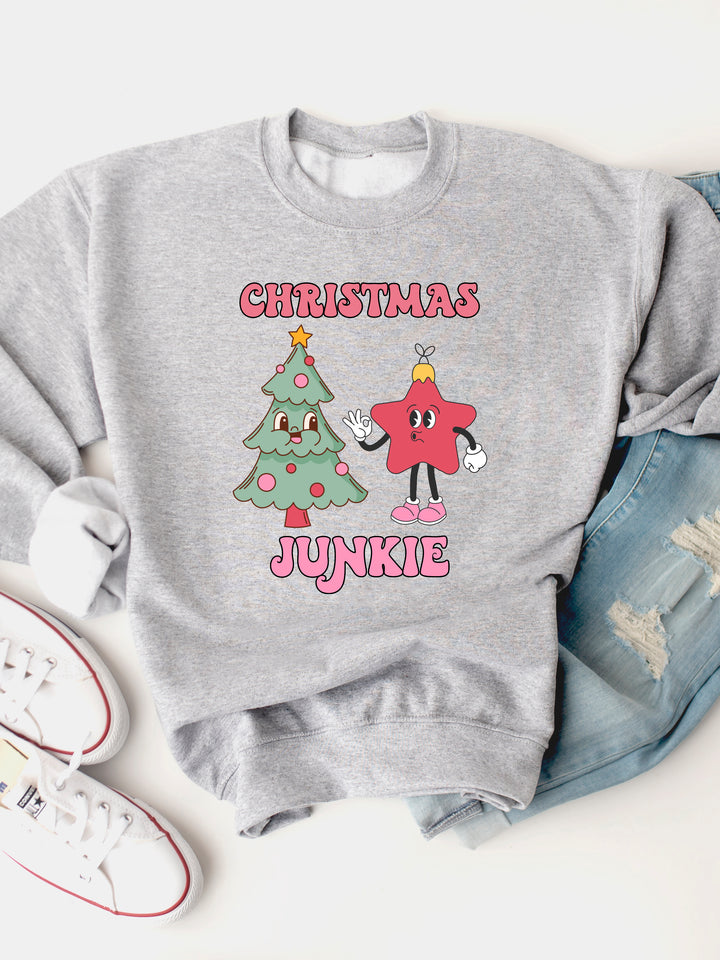 Christmas Junkie Graphic Sweatshirt