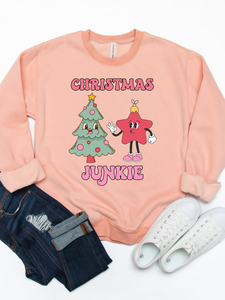 Christmas Junkie Graphic Sweatshirt