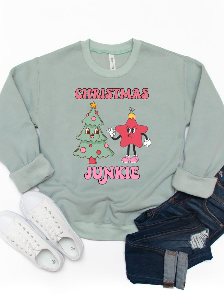 Christmas Junkie Graphic Sweatshirt