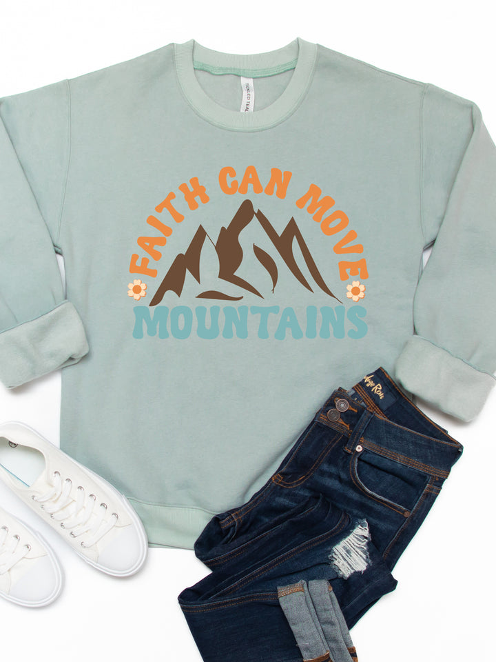 Faith Can Move Mountains Graphic Sweatshirt