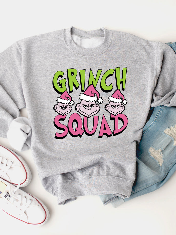 Grinch Squad - Graphic Sweatshirt