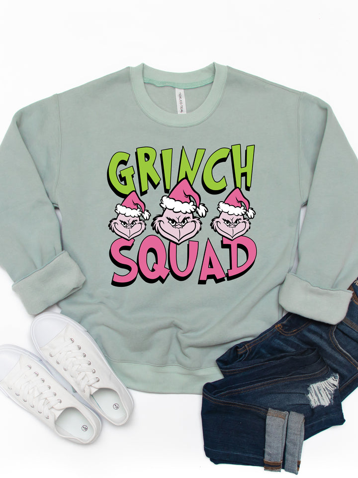 Grinch Squad - Graphic Sweatshirt