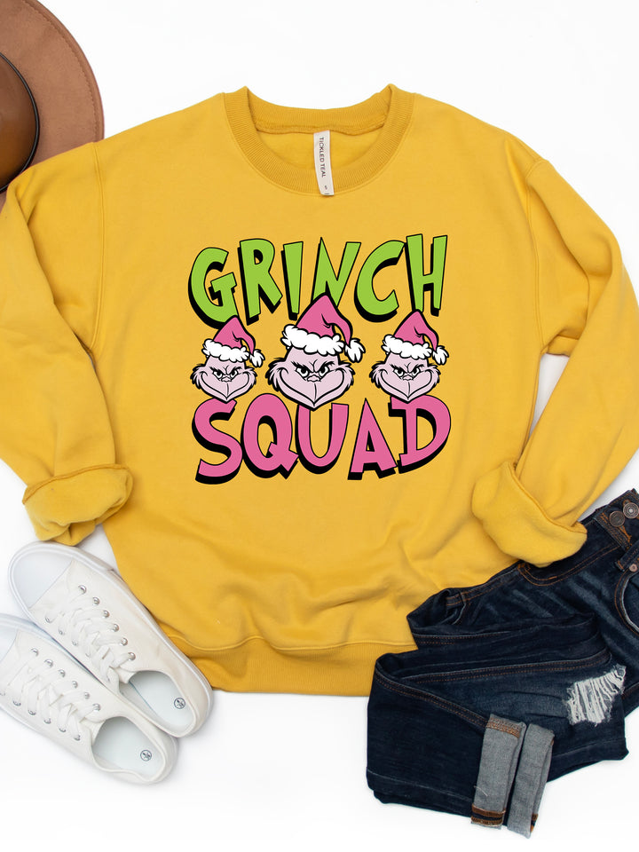 Grinch Squad - Graphic Sweatshirt