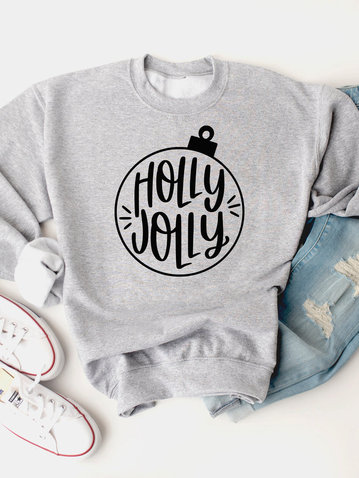 Holly Jolly Ornament Graphic Sweatshirt