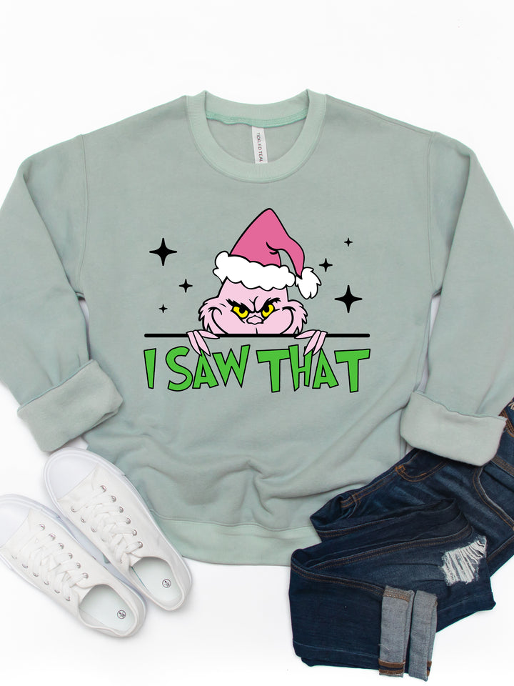 I Saw That, Grinch - Graphic Sweatshirt