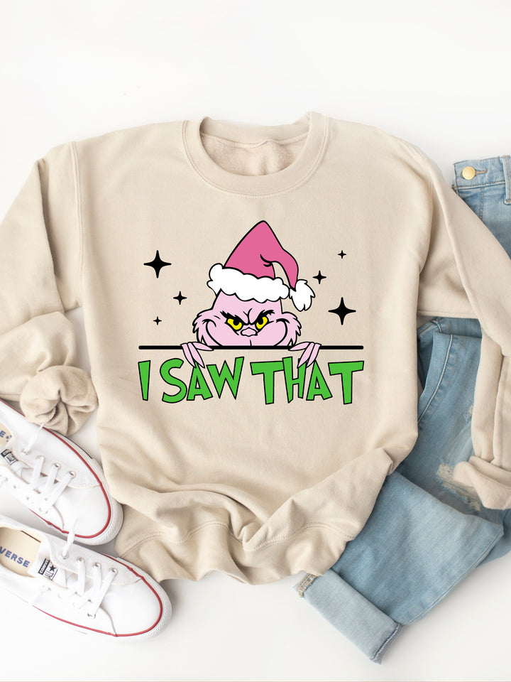 I Saw That, Grinch - Graphic Sweatshirt