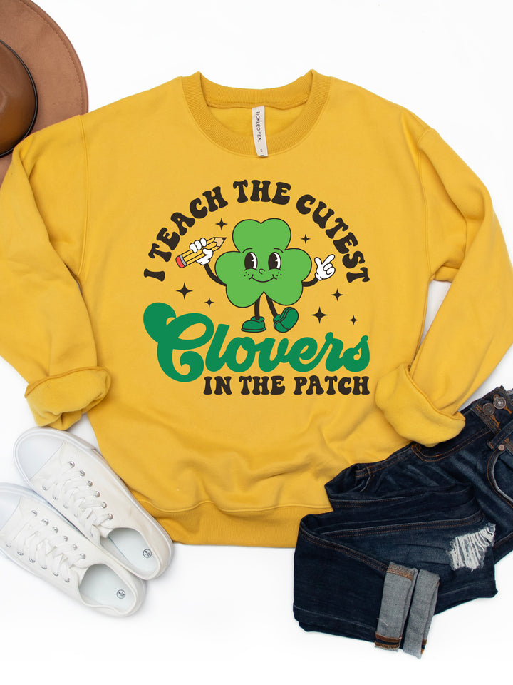 I Teach The Cutest Clovers Graphic Sweatshirt