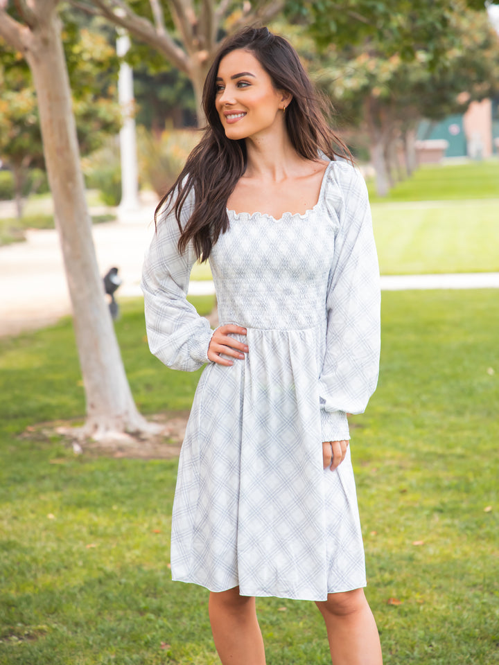 Patterened Smocked Triana Dress