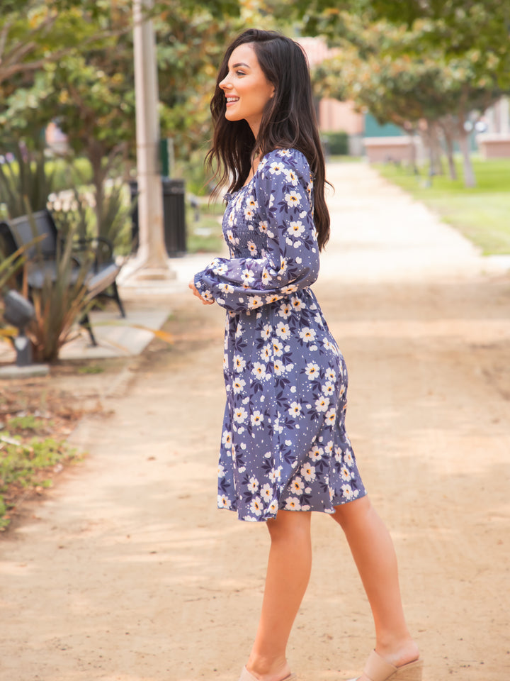Patterened Smocked Triana Dress