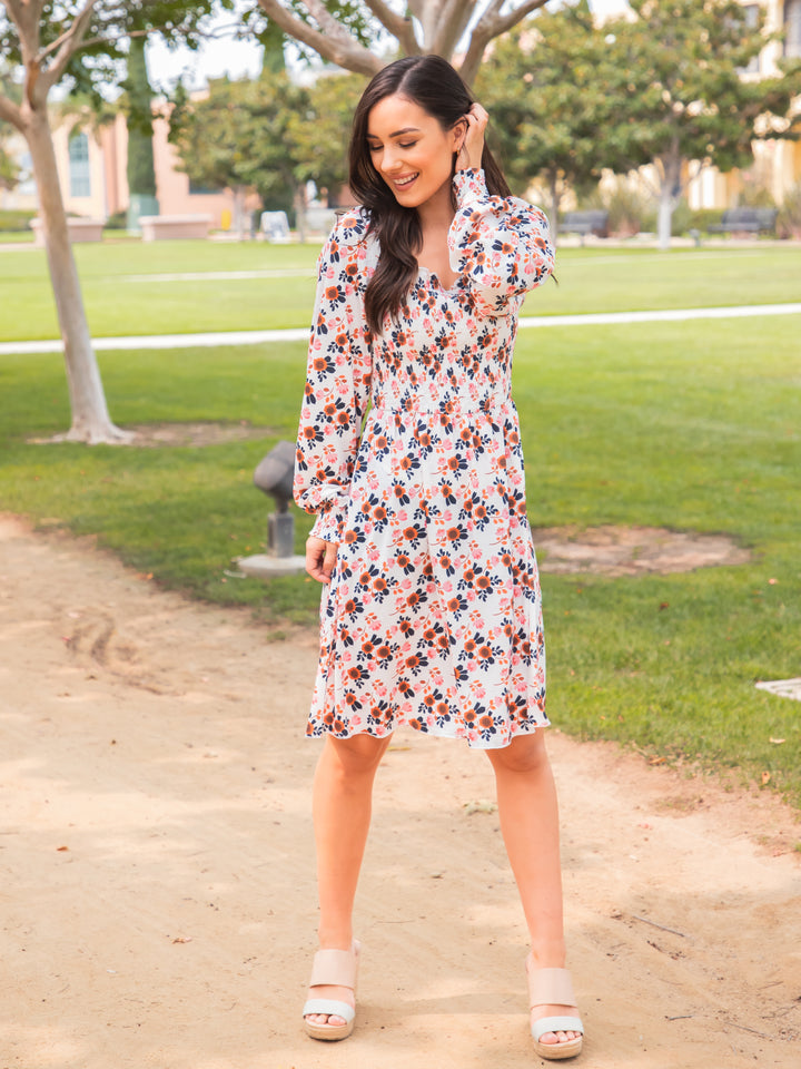 Patterened Smocked Triana Dress