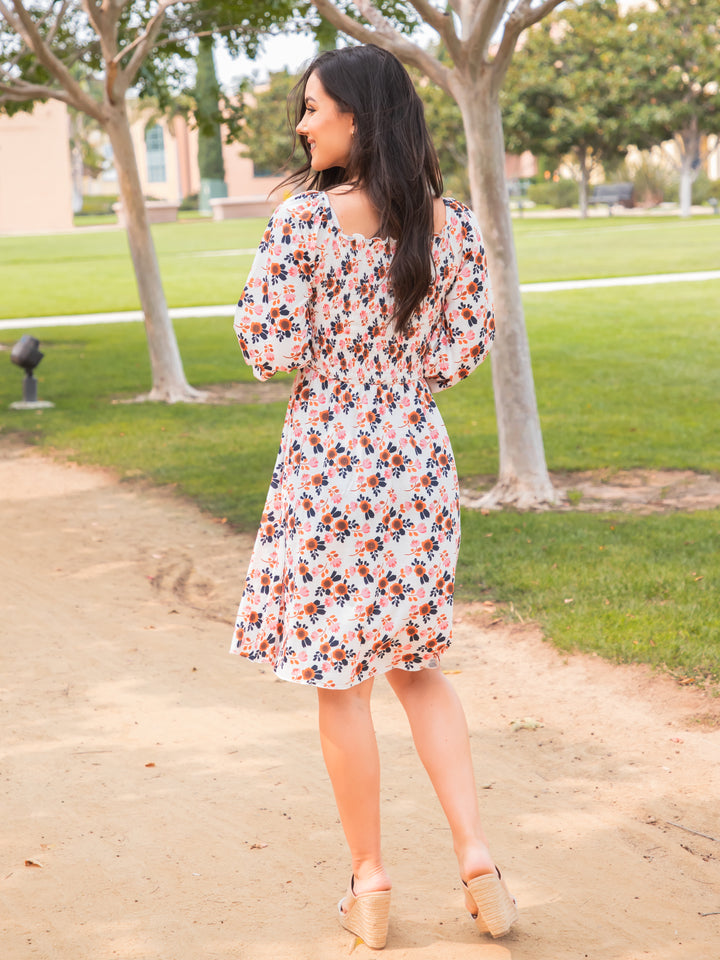 Patterened Smocked Triana Dress