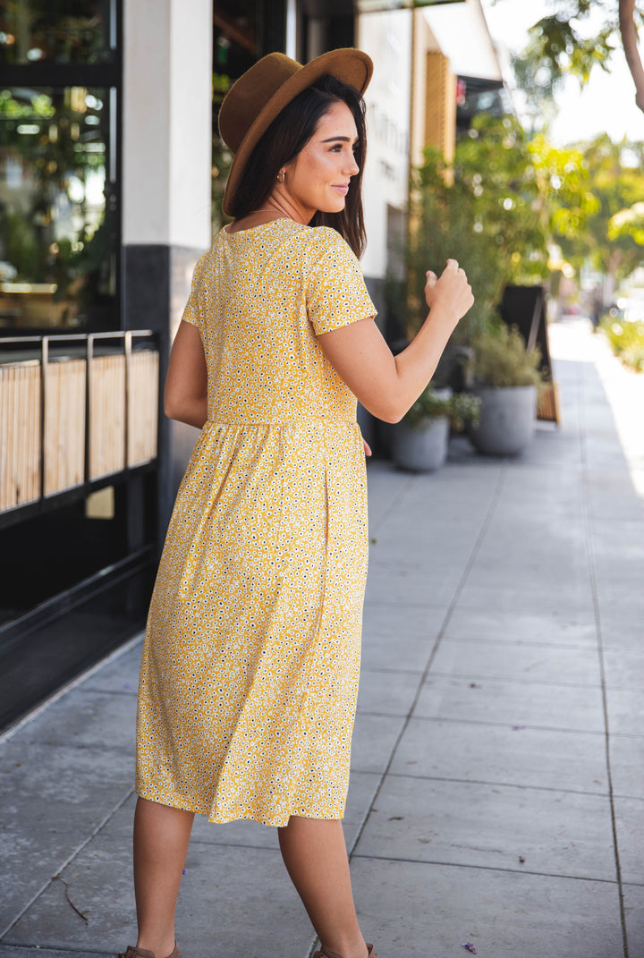 Gathered Waist Side Pocket Penelope Dress