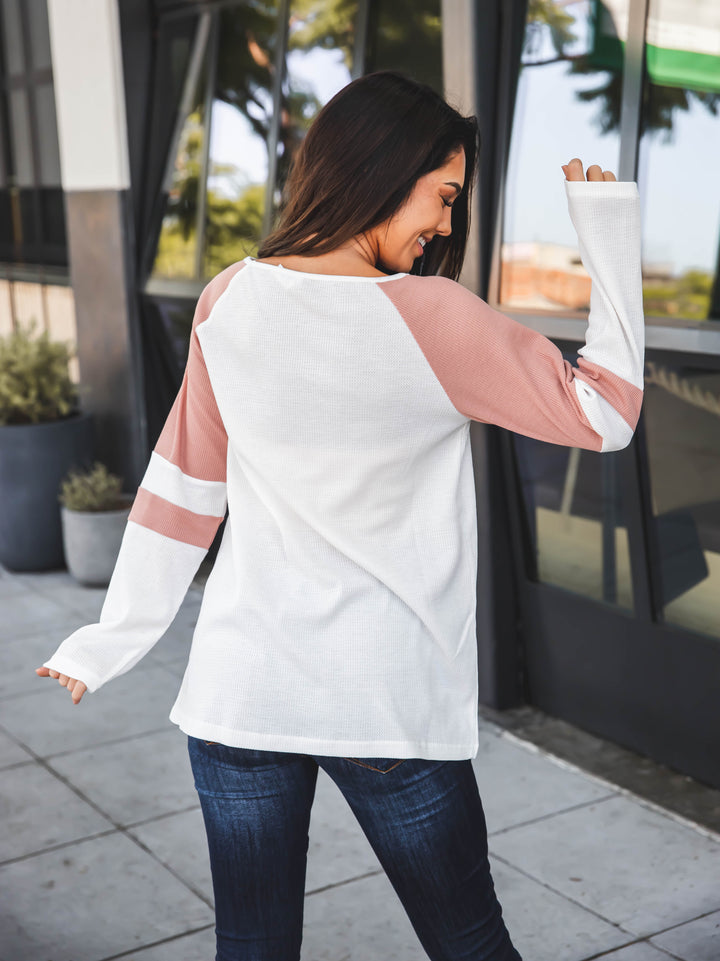Colorblock Sleeve Raglan Alexa Top