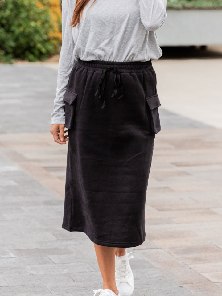 Cargo Sweatshirt Skirt