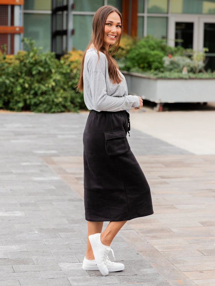 Cargo Sweatshirt Skirt