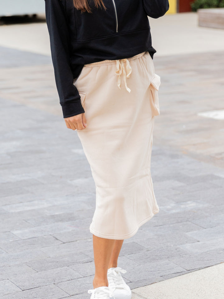 Cargo Sweatshirt Skirt