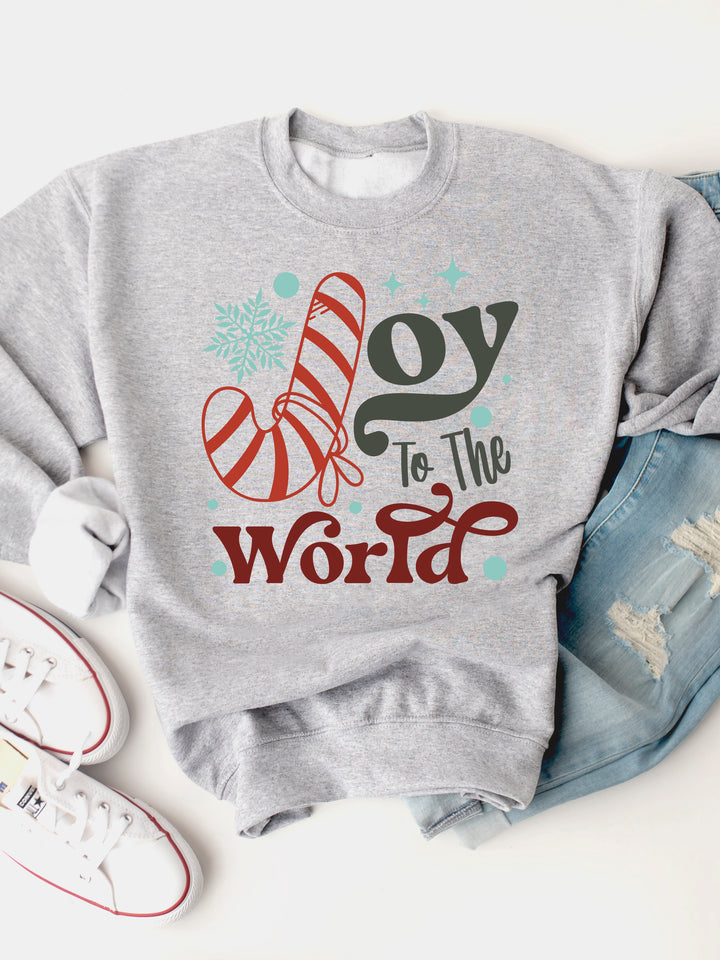 Joy To The World - Christmas Graphic Sweatshirt