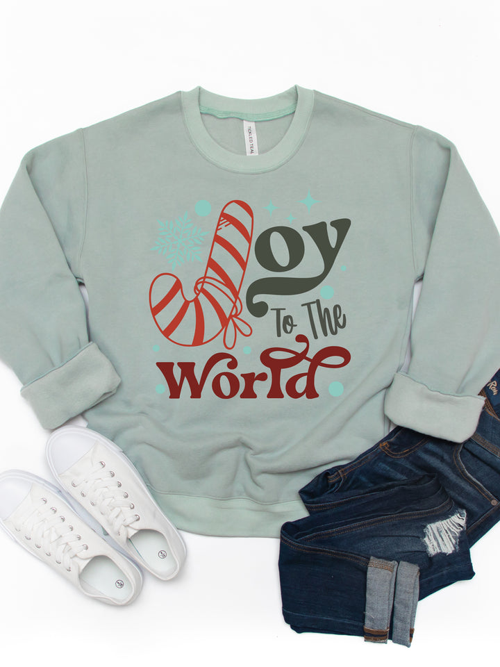 Joy To The World - Christmas Graphic Sweatshirt