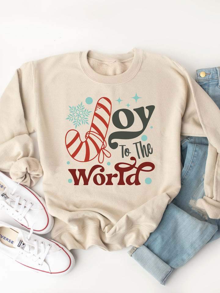 Joy To The World - Christmas Graphic Sweatshirt