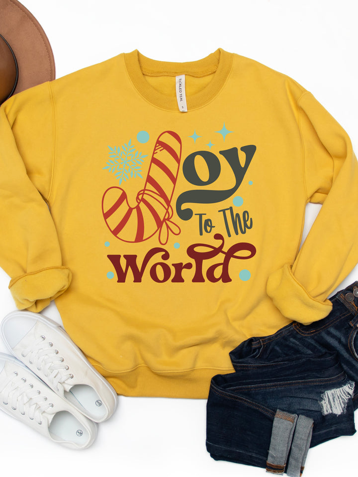 Joy To The World - Christmas Graphic Sweatshirt