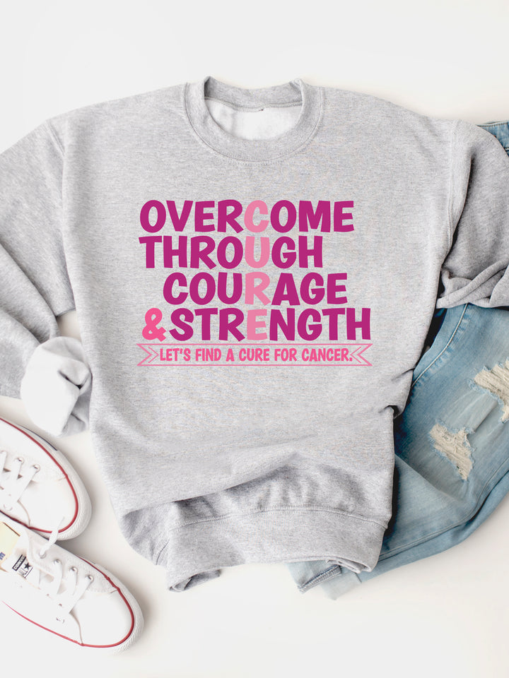 Let's Find A Cure For Cancer Graphic Sweatshirt