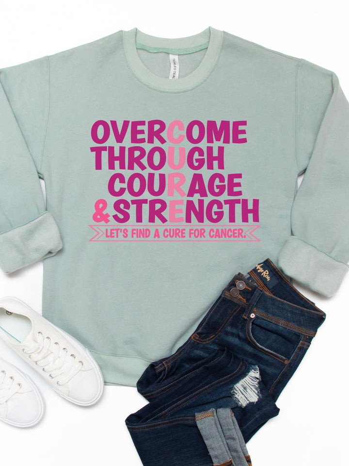 Let's Find A Cure For Cancer Graphic Sweatshirt
