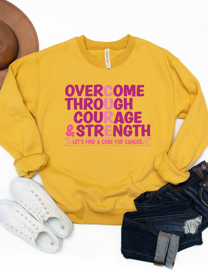 Let's Find A Cure For Cancer Graphic Sweatshirt
