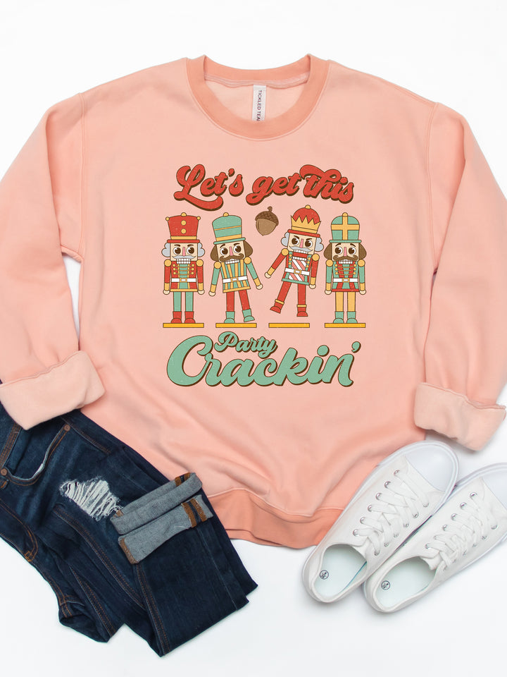 Let's Get This Party Crackin - Graphic Sweatshirt