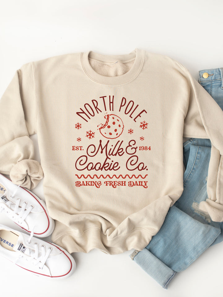 North Pole Cookie Co.- Christmas Graphic Sweatshirt