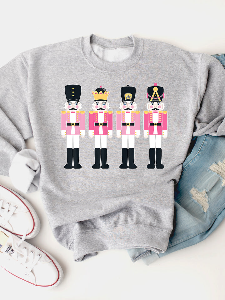 Pink Nutcracker - Christmas Graphic Sweatshirt
