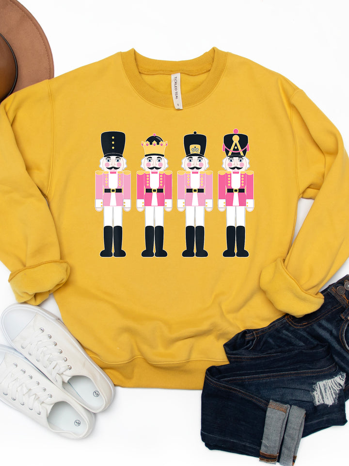 Pink Nutcracker - Christmas Graphic Sweatshirt