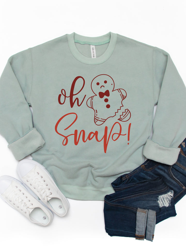 Oh Snap Gingerbread - Christmas Graphic Sweatshirt