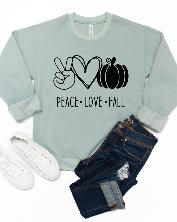 Peace Love Fall Graphic Sweatshirt