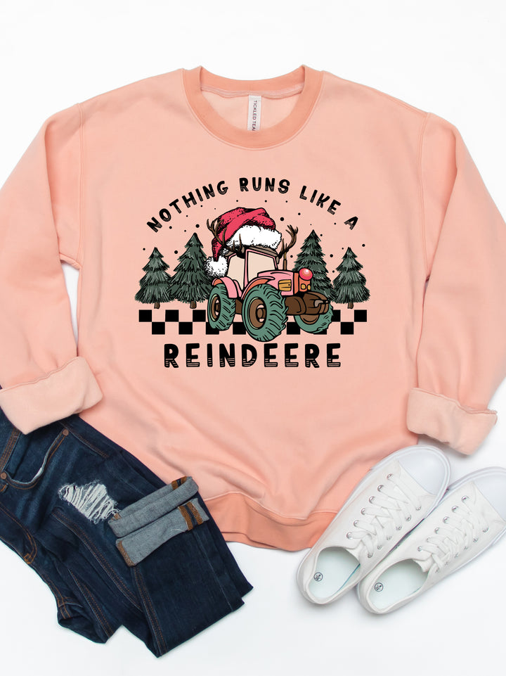 Nothing Runs Like A Reindeere - Christmas Graphic Sweatshirt
