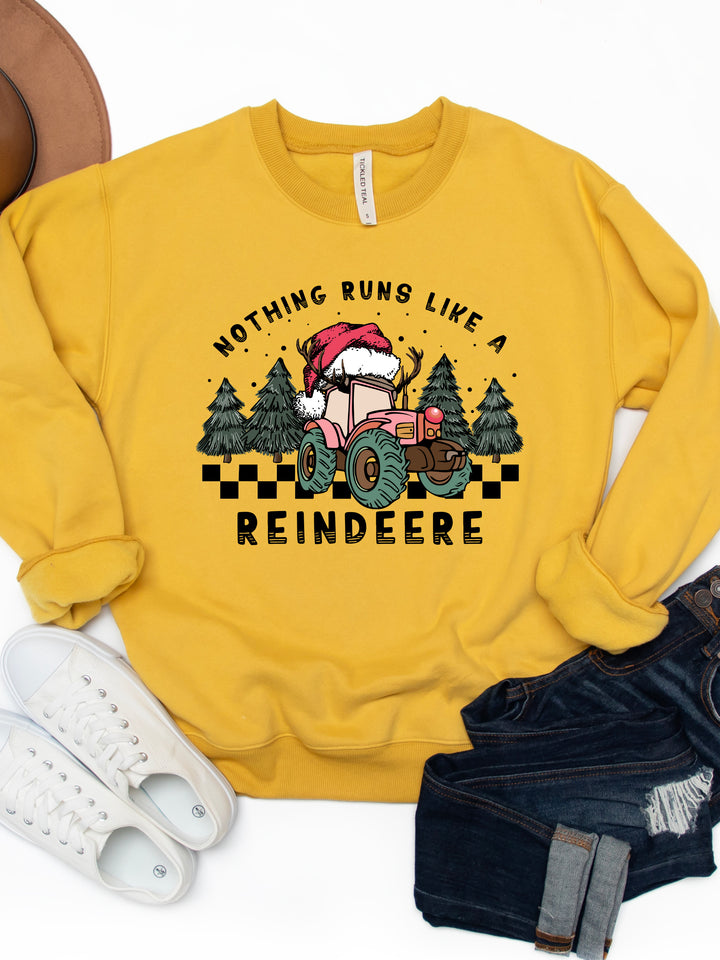 Nothing Runs Like A Reindeere - Christmas Graphic Sweatshirt